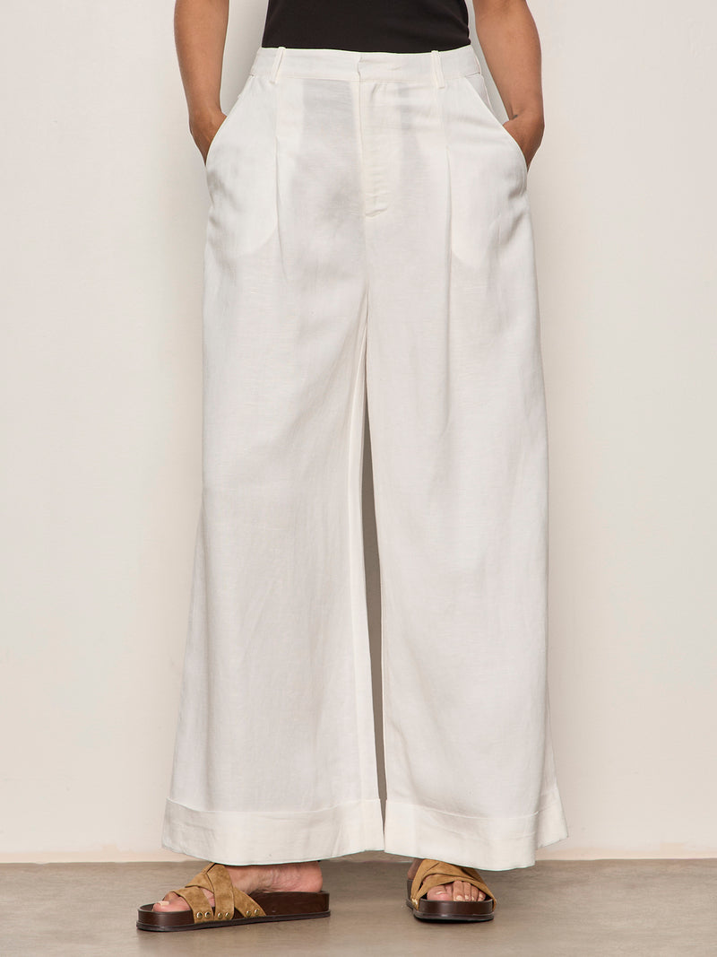 Terrace Linen Pant Chalk