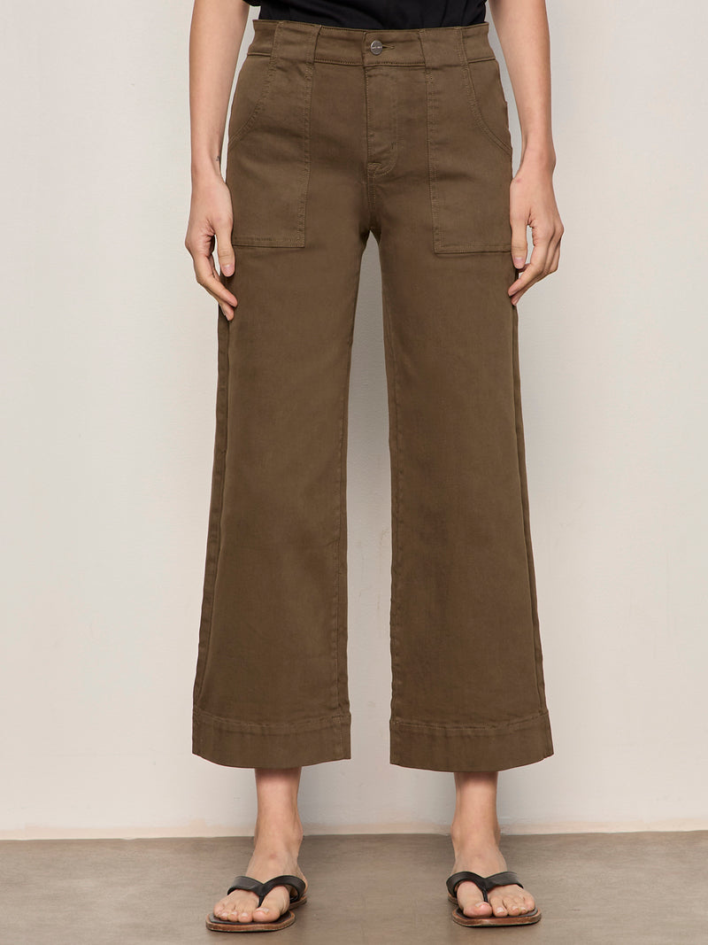 Insider Crop Pant Forage Green Petite Sizing alt 1
