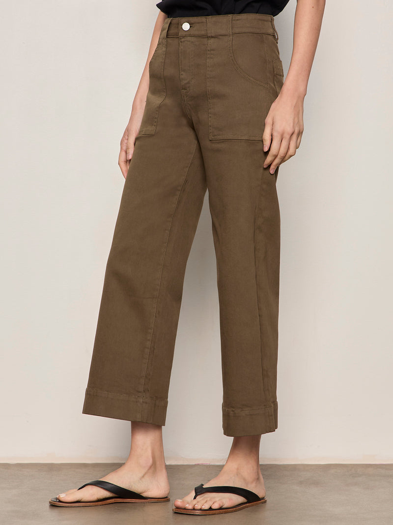 Insider Crop Pant Forage Green alt 2