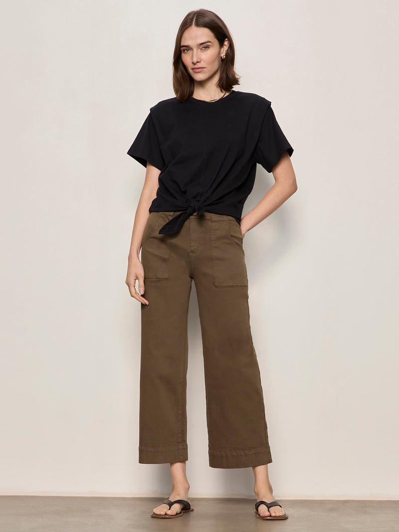 Insider Crop Pant Forage Green alt 4