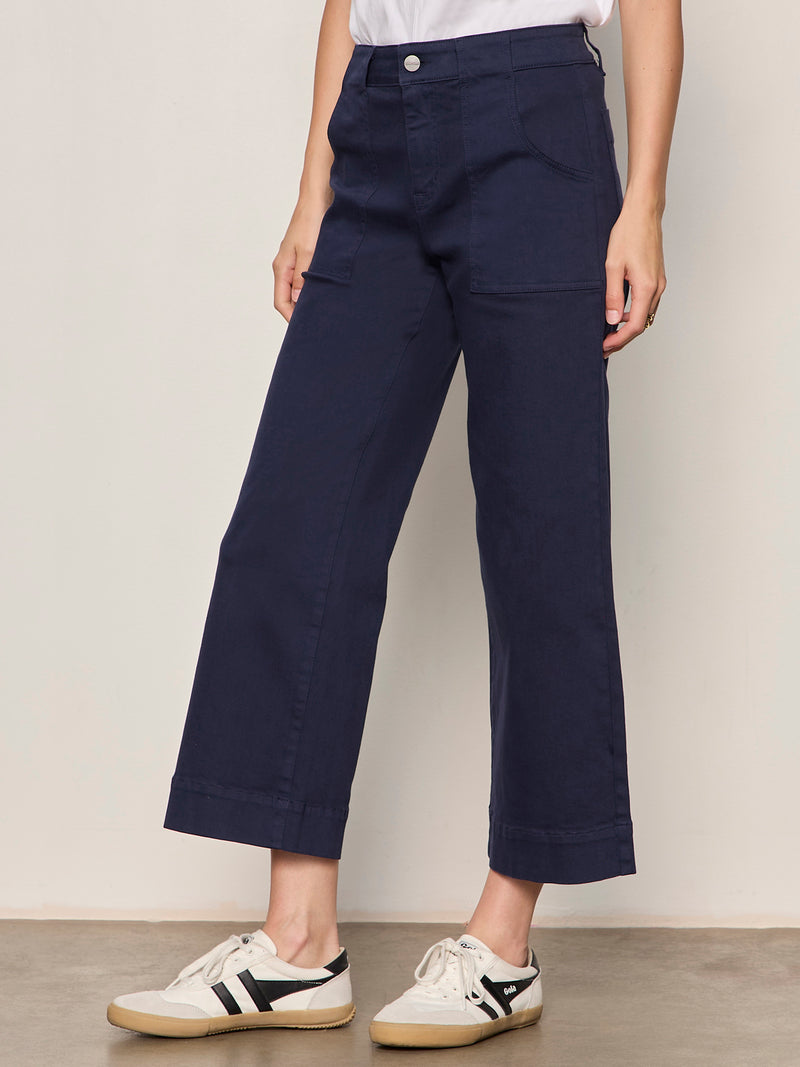 Insider Crop Pant Navy Blazer alt 2