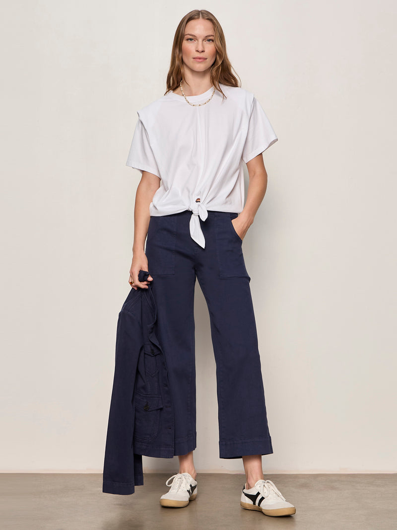 Insider Crop Pant Navy Blazer alt 4