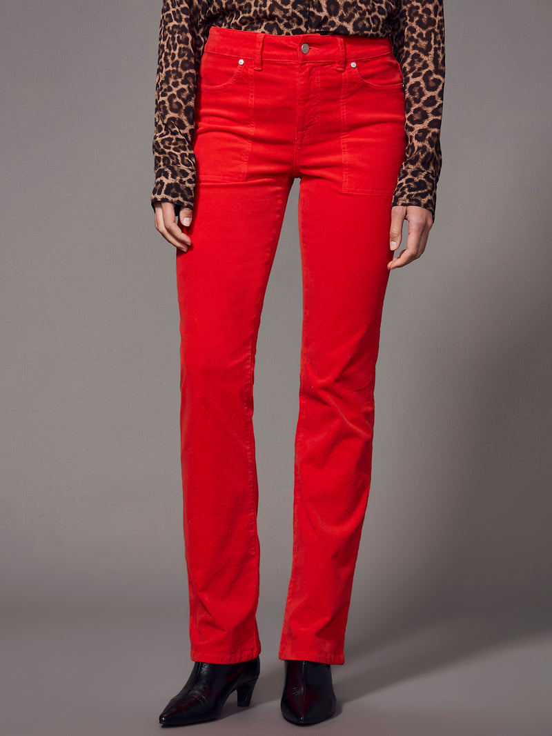 Play Date Corduroy Bootcut Pant Red Hot