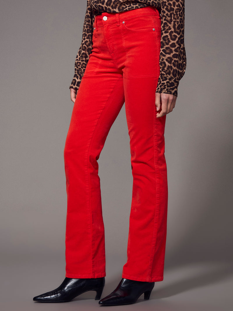 Play Date Corduroy Bootcut Pant Red Hot alt 3