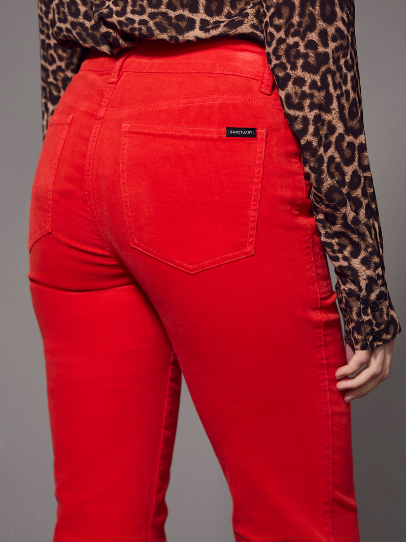 Play Date Corduroy Bootcut Pant Red Hot alt 4