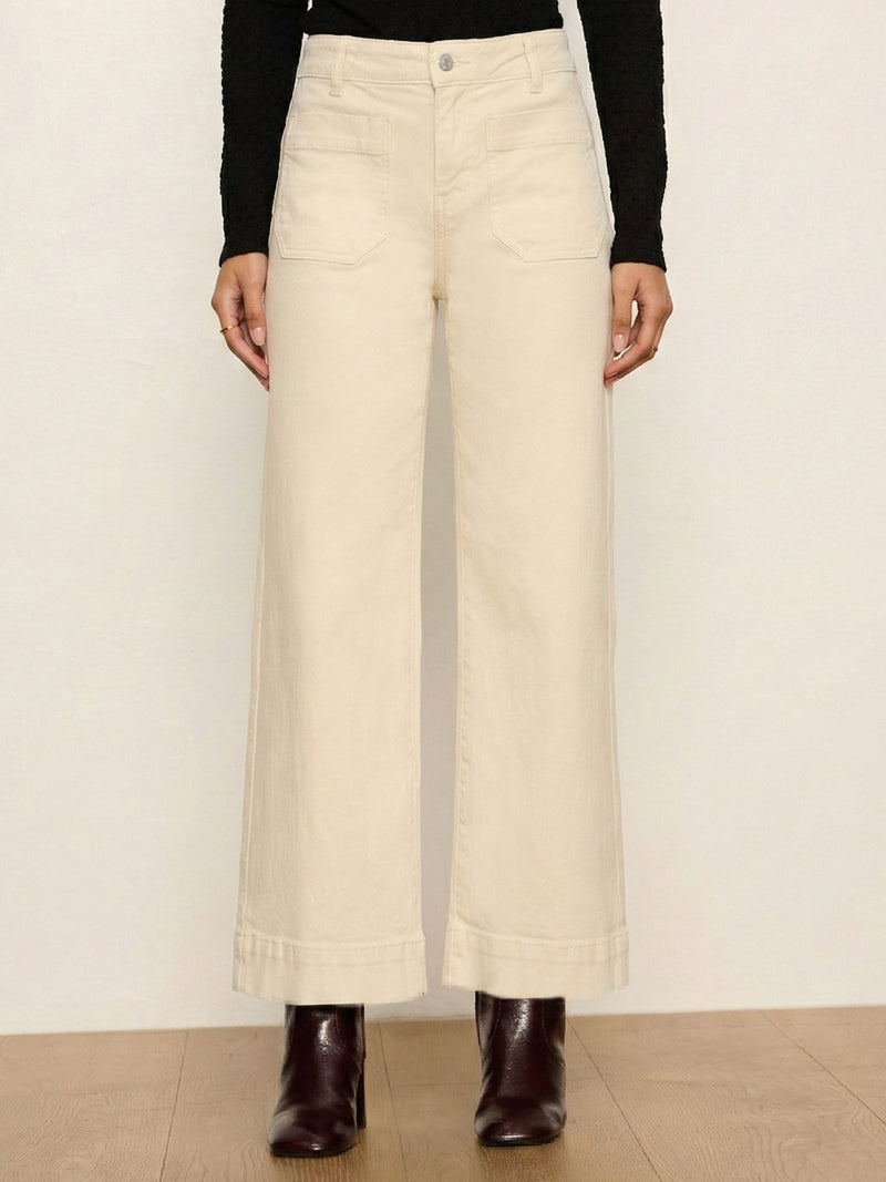 Chelsea Wide Leg Jean French Vanilla