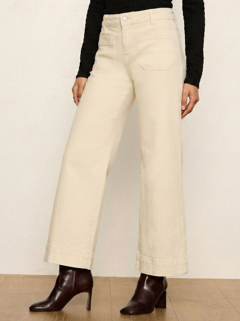 Chelsea Wide Leg Jean French Vanilla alt 1