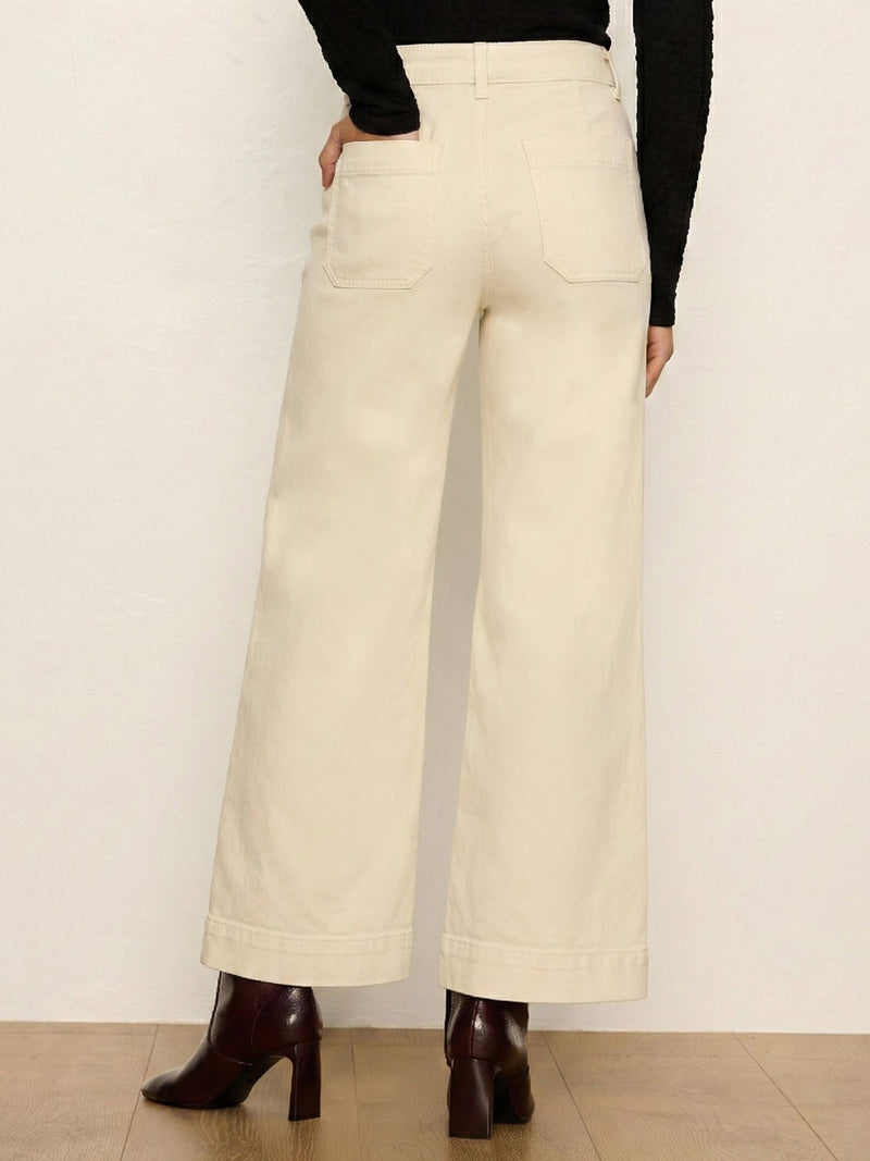 Chelsea Wide Leg Jean French Vanilla alt 2