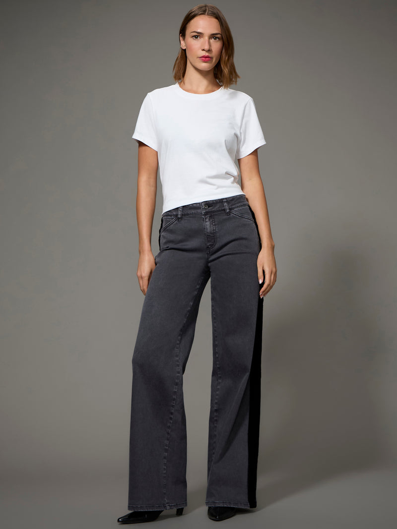 Tuxedo Velvet Wide Leg Pant Allure alt 1