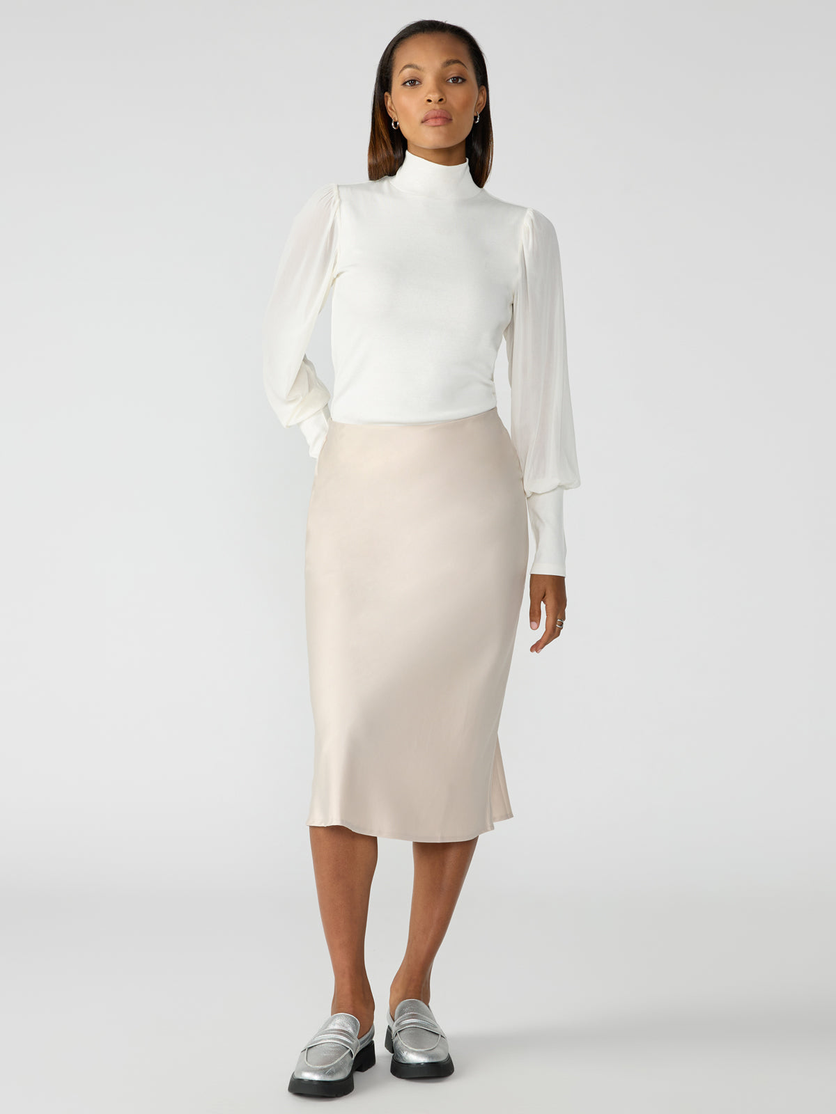 Everyday Midi Skirt Toasted Marshmallow – Sanctuary Clothing