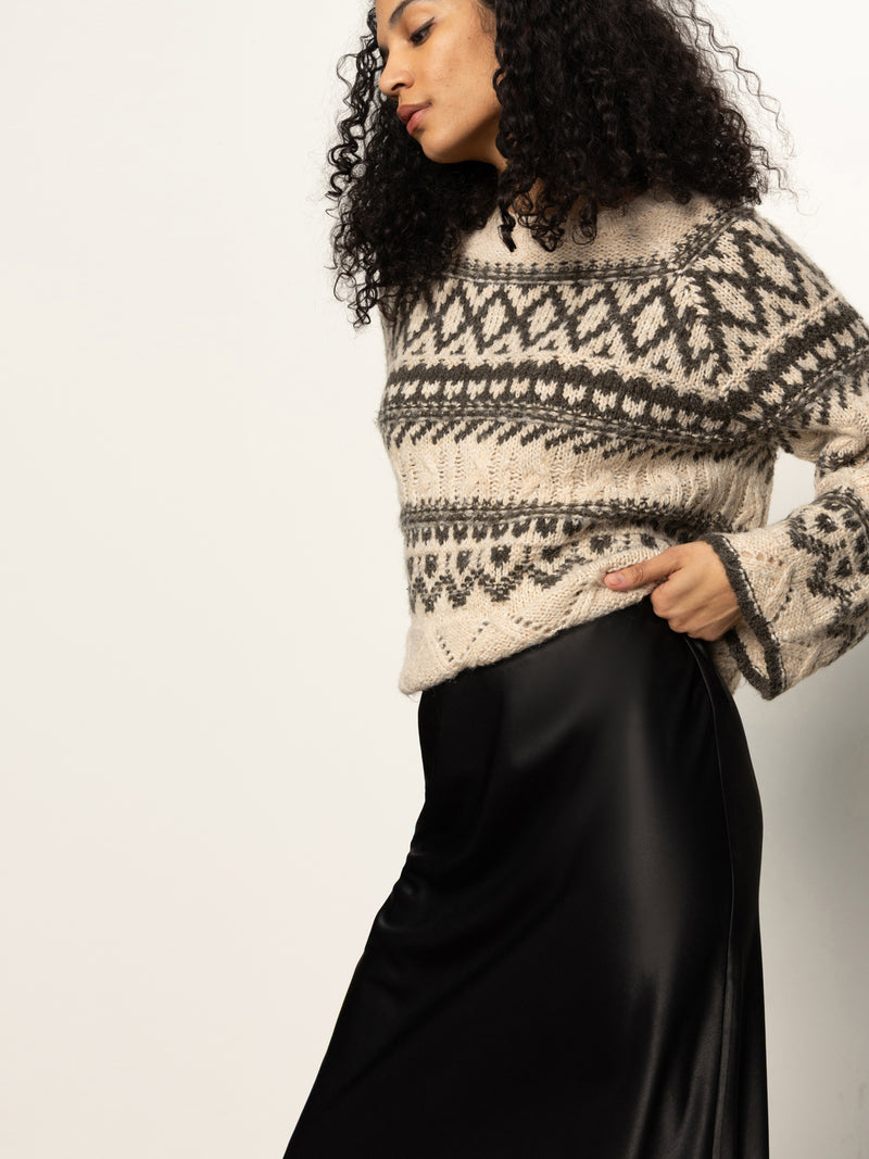 Slip Skirt With Lace Black alt 3