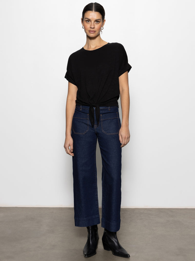 All Day Tie Tee Black alt 4