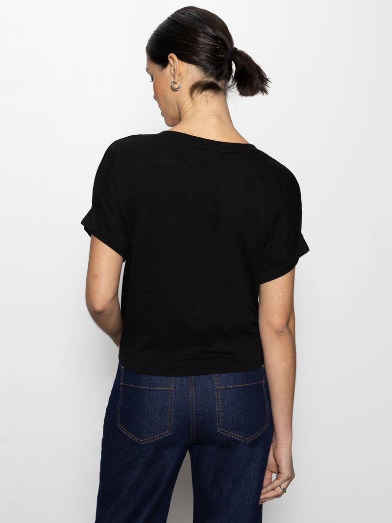 All Day Tie Tee Black alt 2