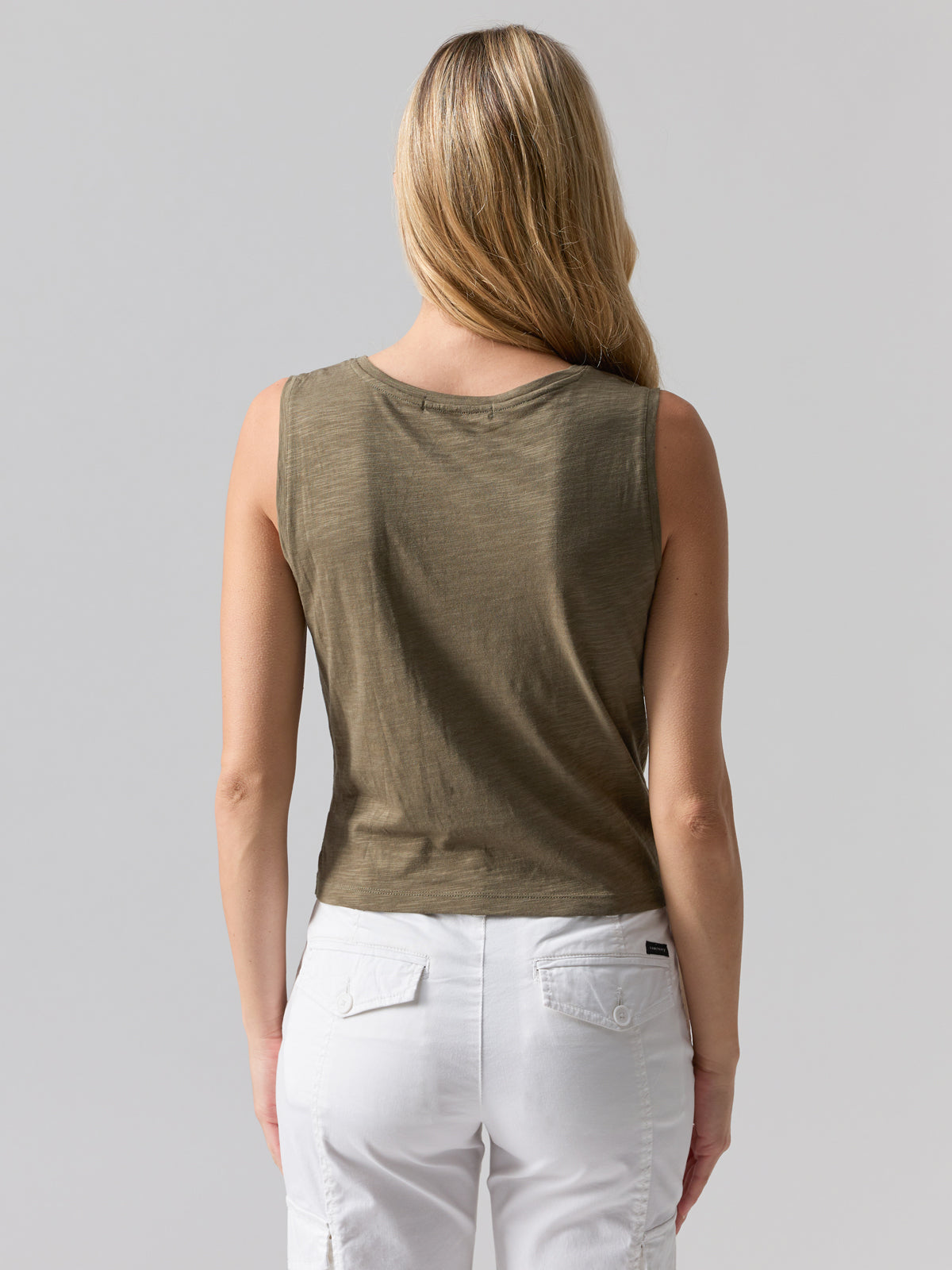Sanctuary Women's Twisted Tank Top - Crew Neck Casual Shirt With Twist Front Hem Detail