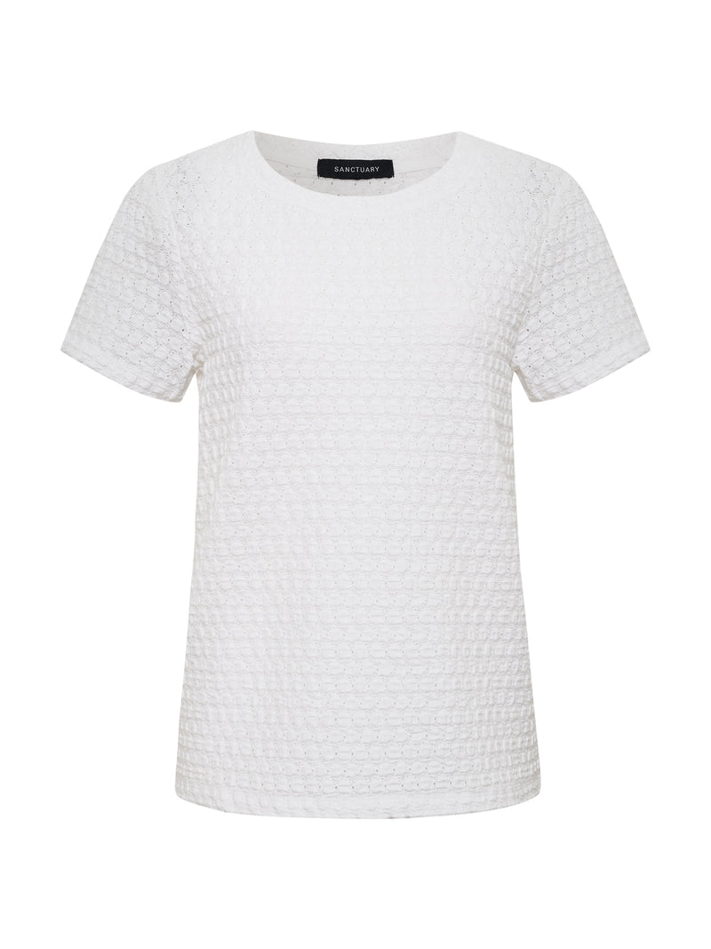 Pucker Up Perfect Tee White Petite Sizing alt 3