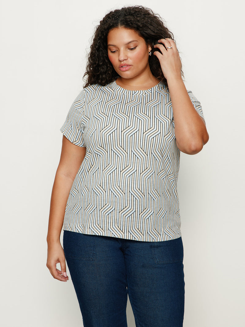 The Perfect Tee Arctic Wave Extended Sizing alt 4