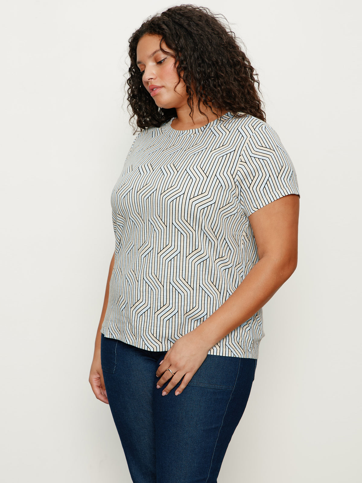 The Perfect Tee Arctic Wave Extended Sizing