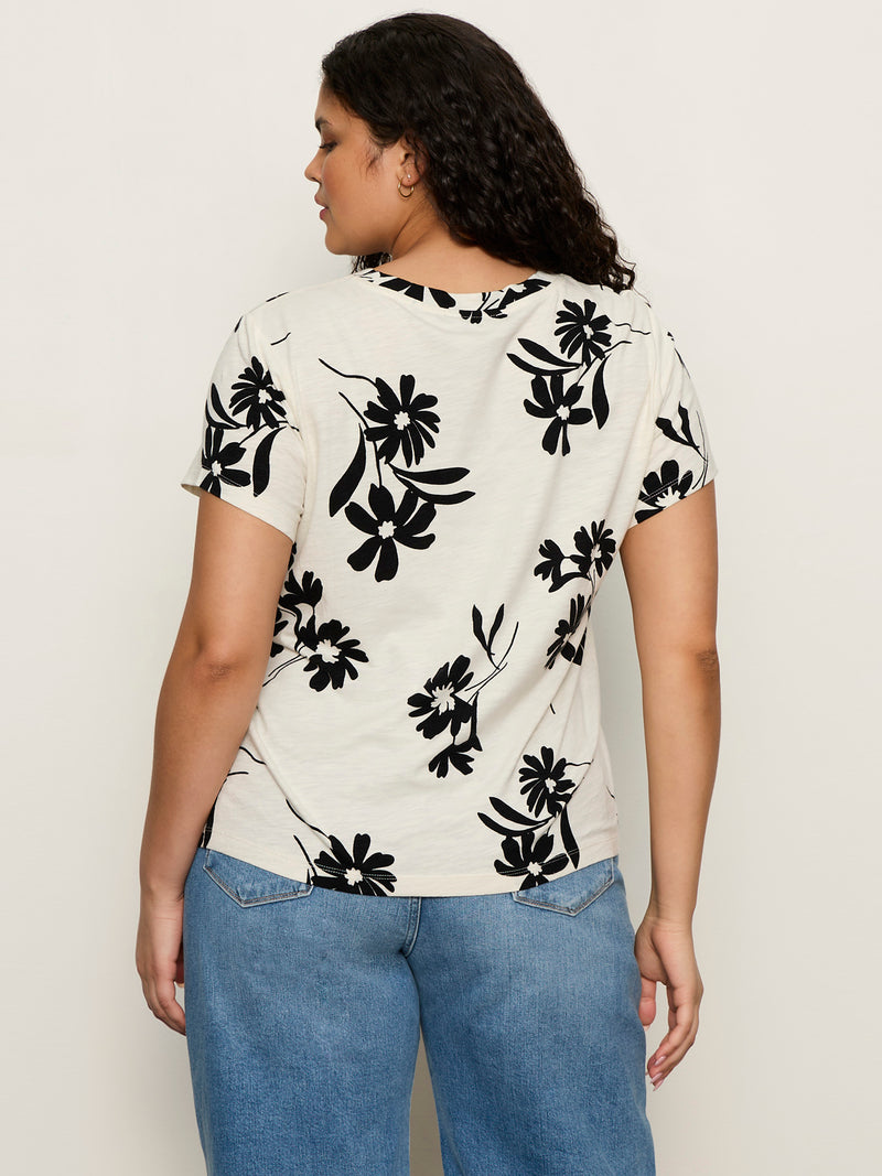 The Perfect Tee Chalk Bloom Extended Sizing alt 1