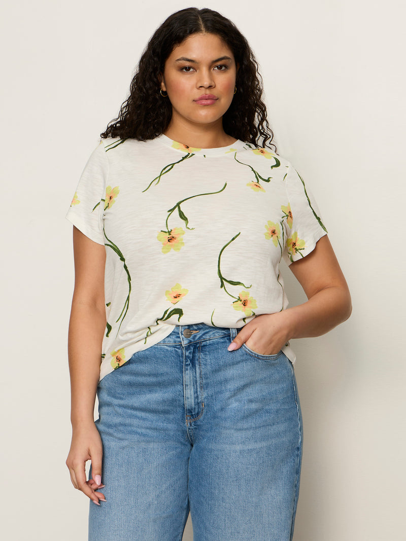 The Perfect Tee Lemon Meadow Extended Sizing