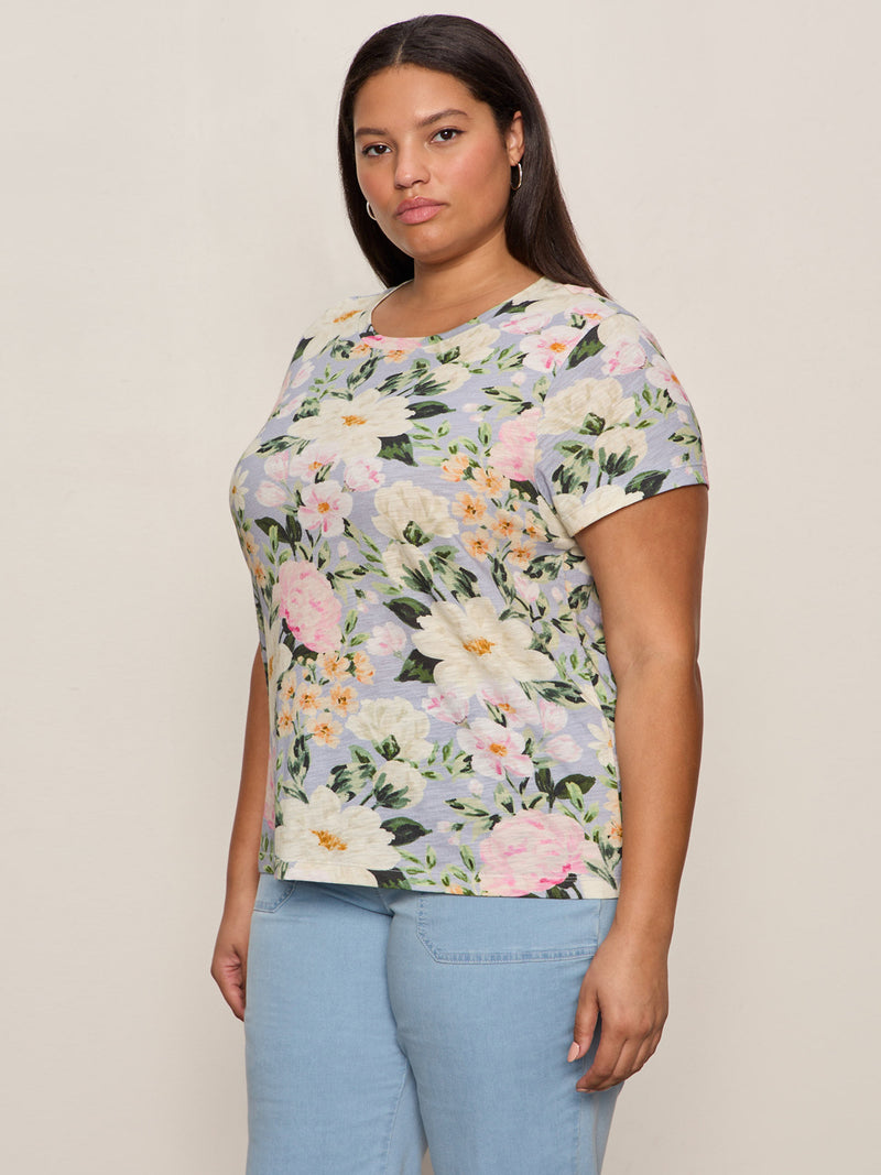 The Perfect Tee Spring Floral Extended Sizing alt 2