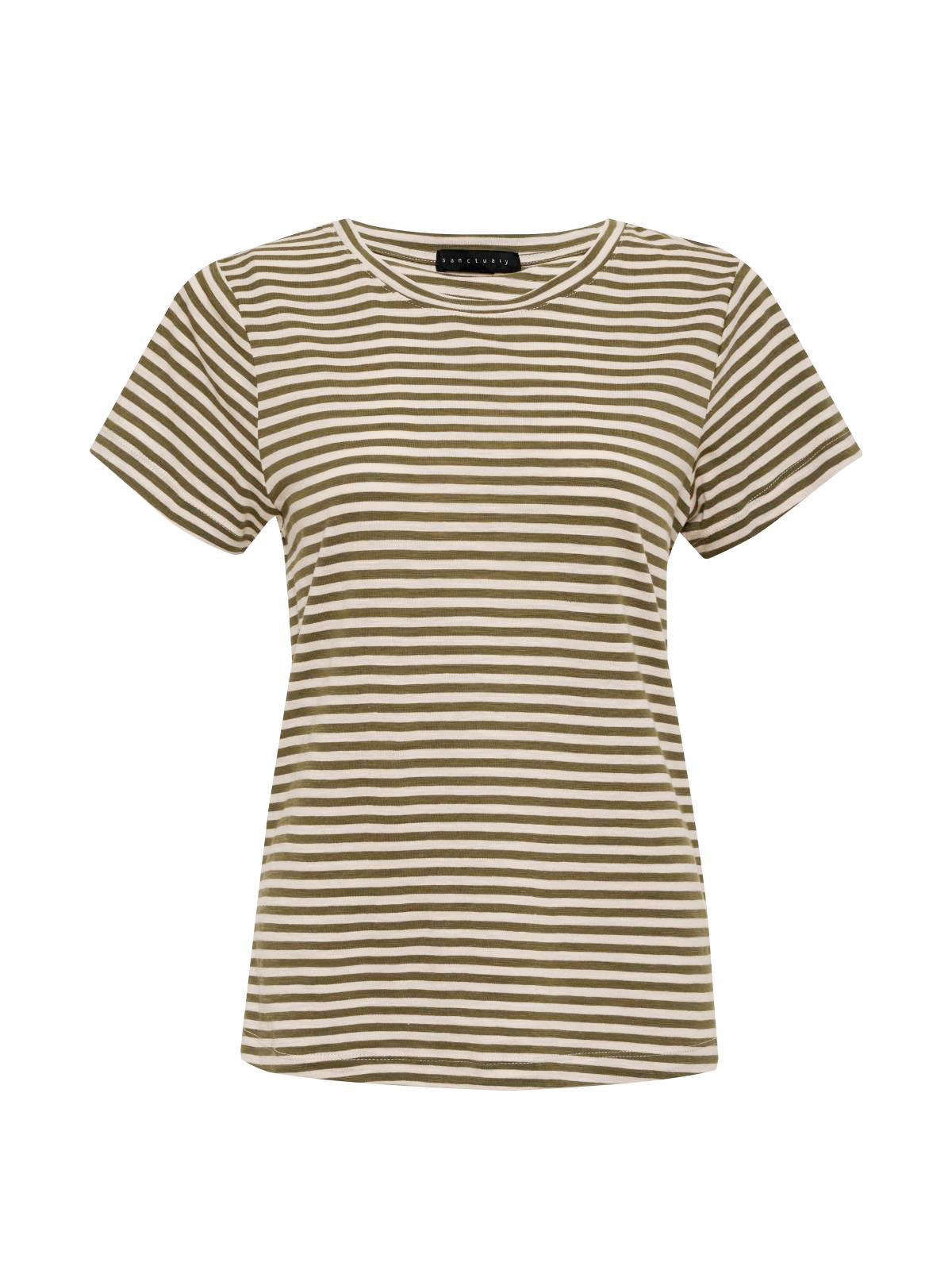 The Perfect Tee Burnt Olive Stripe