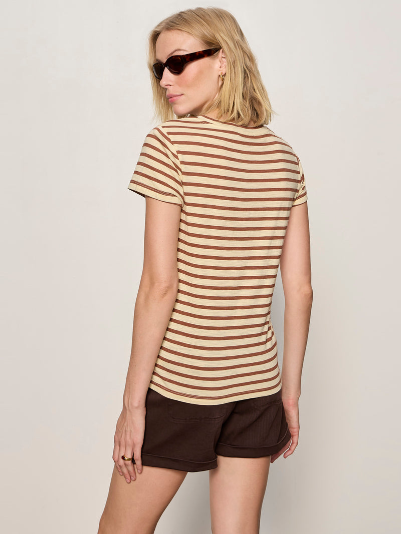 The Perfect Tee Choco Banana Stripe alt 3