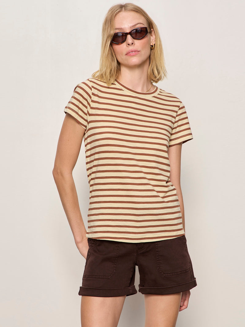 The Perfect Tee Choco Banana Stripe alt 2