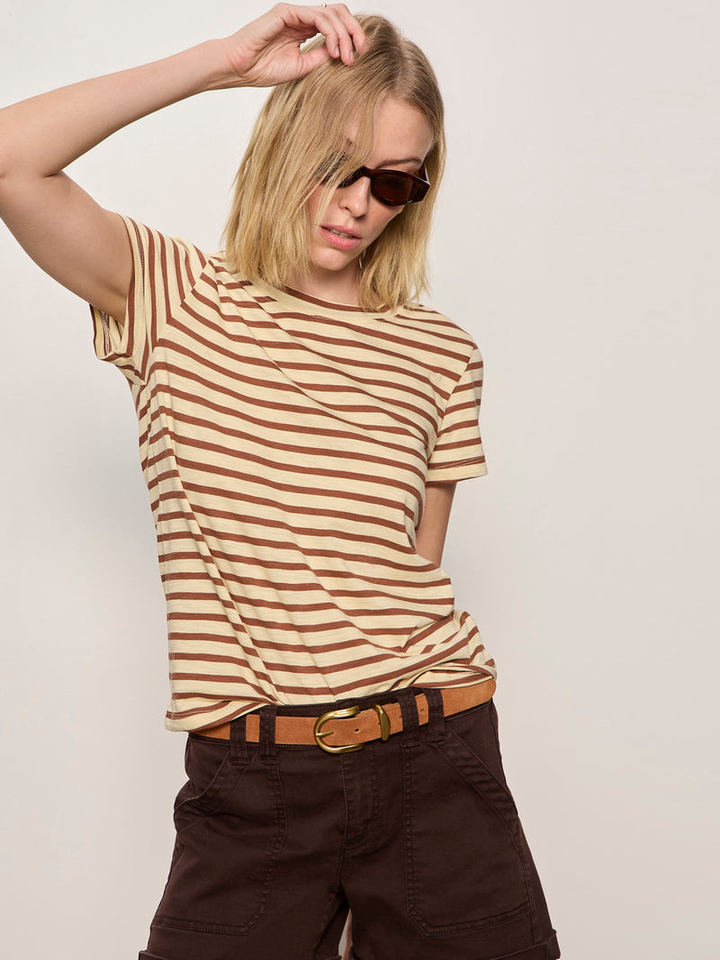The Perfect Tee Choco Banana Stripe alt 4