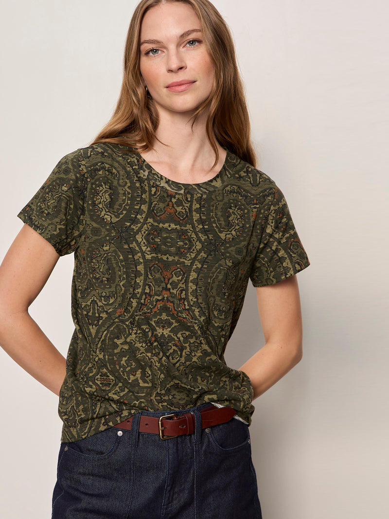 The Perfect Tee Midnight Moss Petite Sizing alt 1