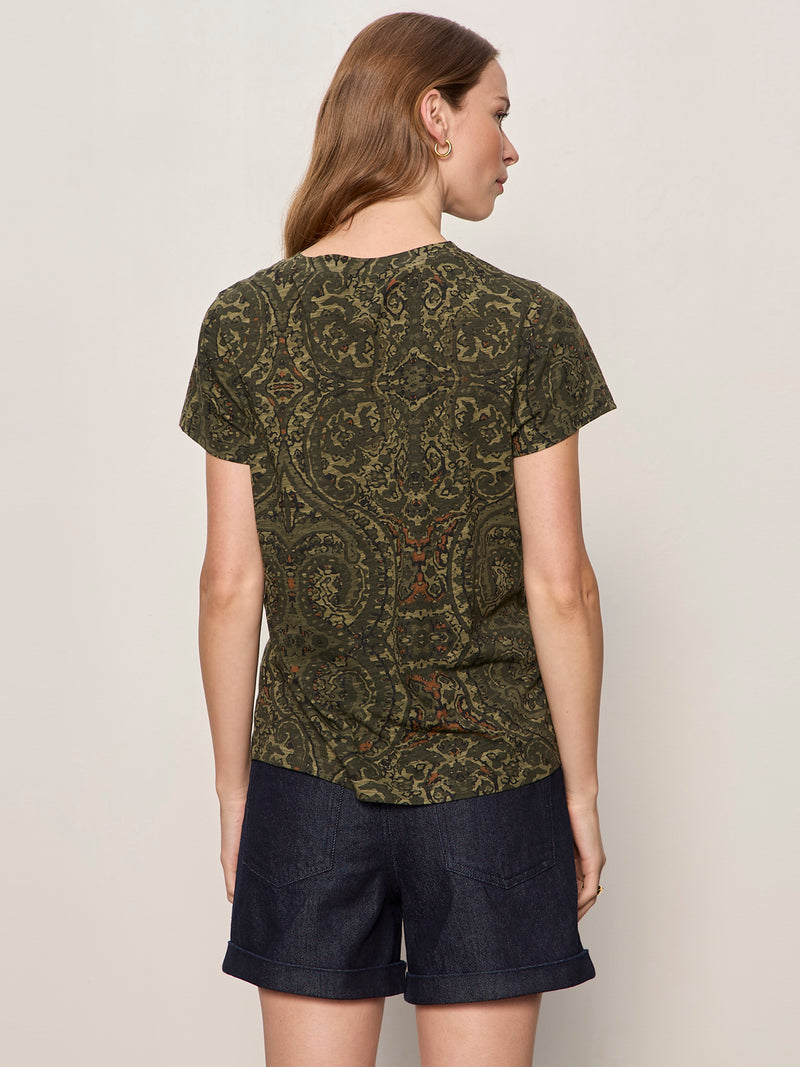 The Perfect Tee Midnight Moss Petite Sizing alt 2