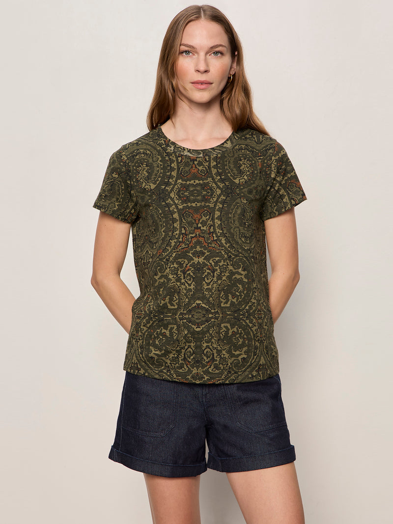 The Perfect Tee Midnight Moss Petite Sizing alt 3