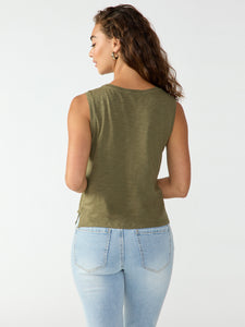 Love Me Knot Top Mossy Green