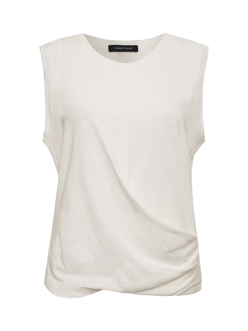 Draped Tank White alt 6