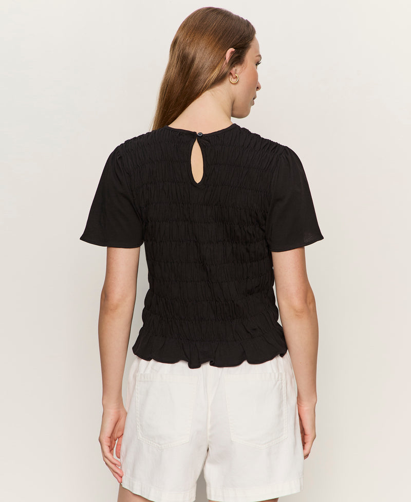 Better Together Smocked Top Black alt 1