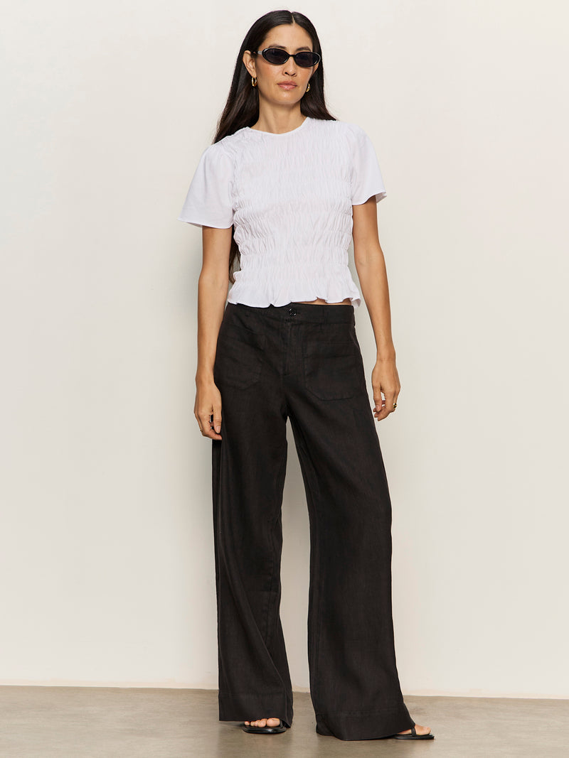 Better Together Smocked Top White alt 4