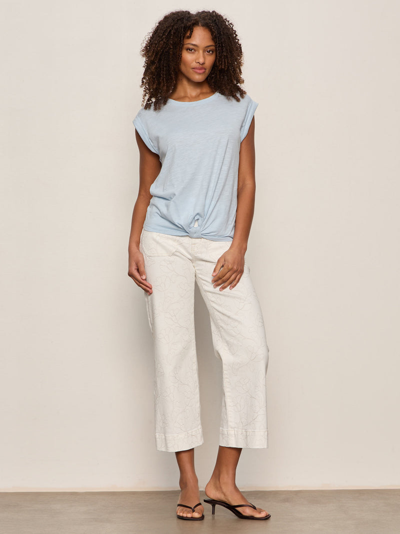 Knotted Muscle Tee Blue Aura alt 6