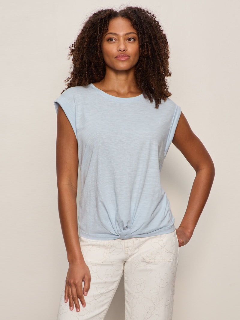 Knotted Muscle Tee Blue Aura alt 2