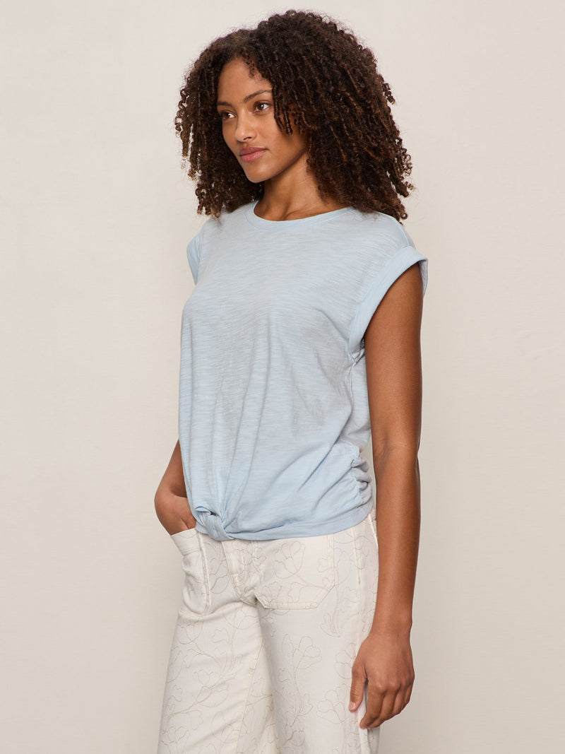 Knotted Muscle Tee Blue Aura alt 3