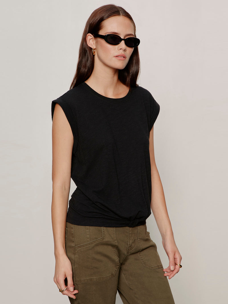 Knotted Muscle Tee Black alt 2