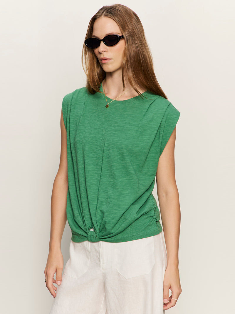Knotted Muscle Tee Green Juice alt 2