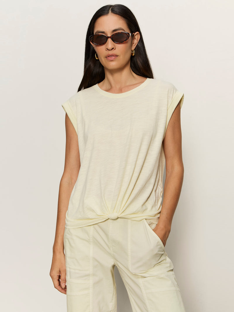 Knotted Muscle Tee Lemon Drop