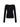The Sanctuary Clothing long sleeve boatneck textured top in black is shown against a plain white background.