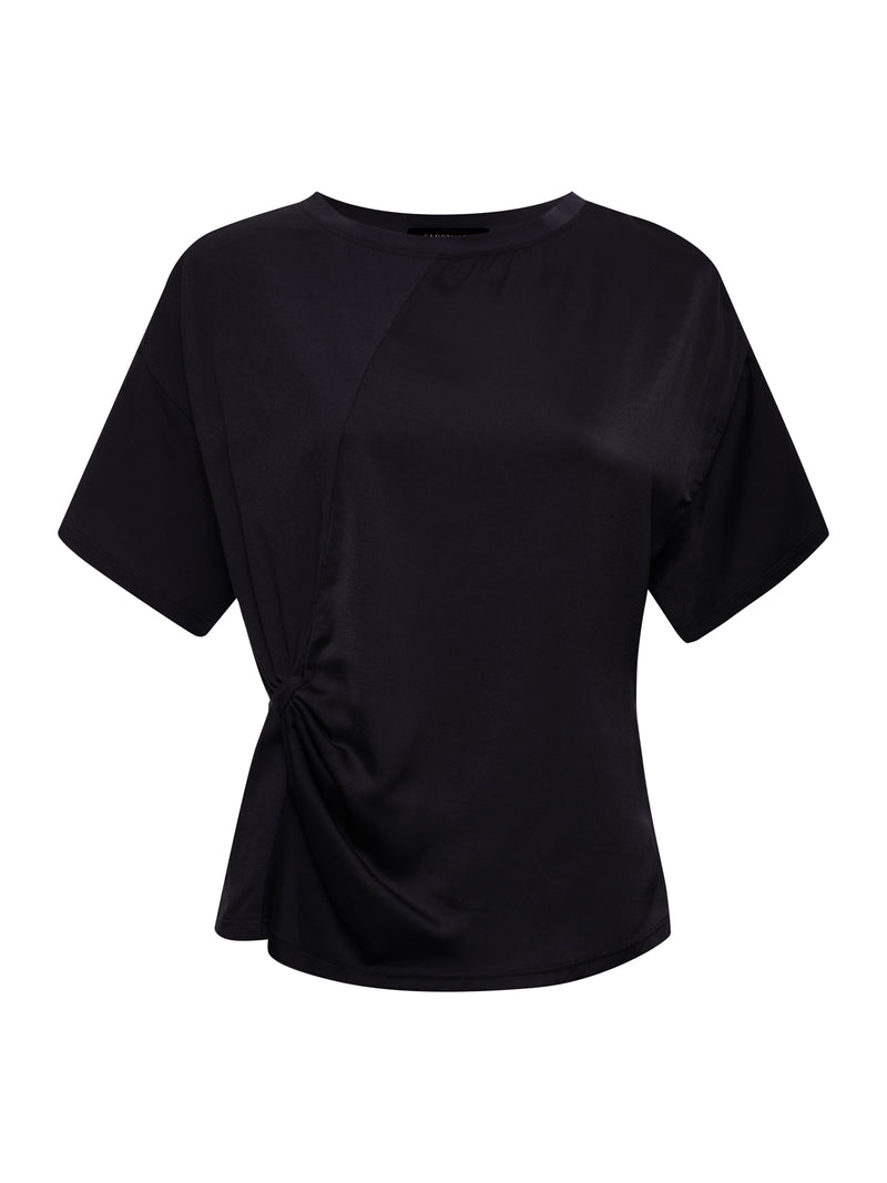 Satin Mix Tee Black alt 6