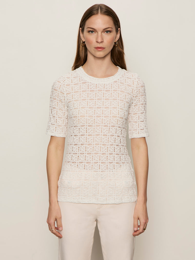 Pucker Half Tee Chalk alt 1