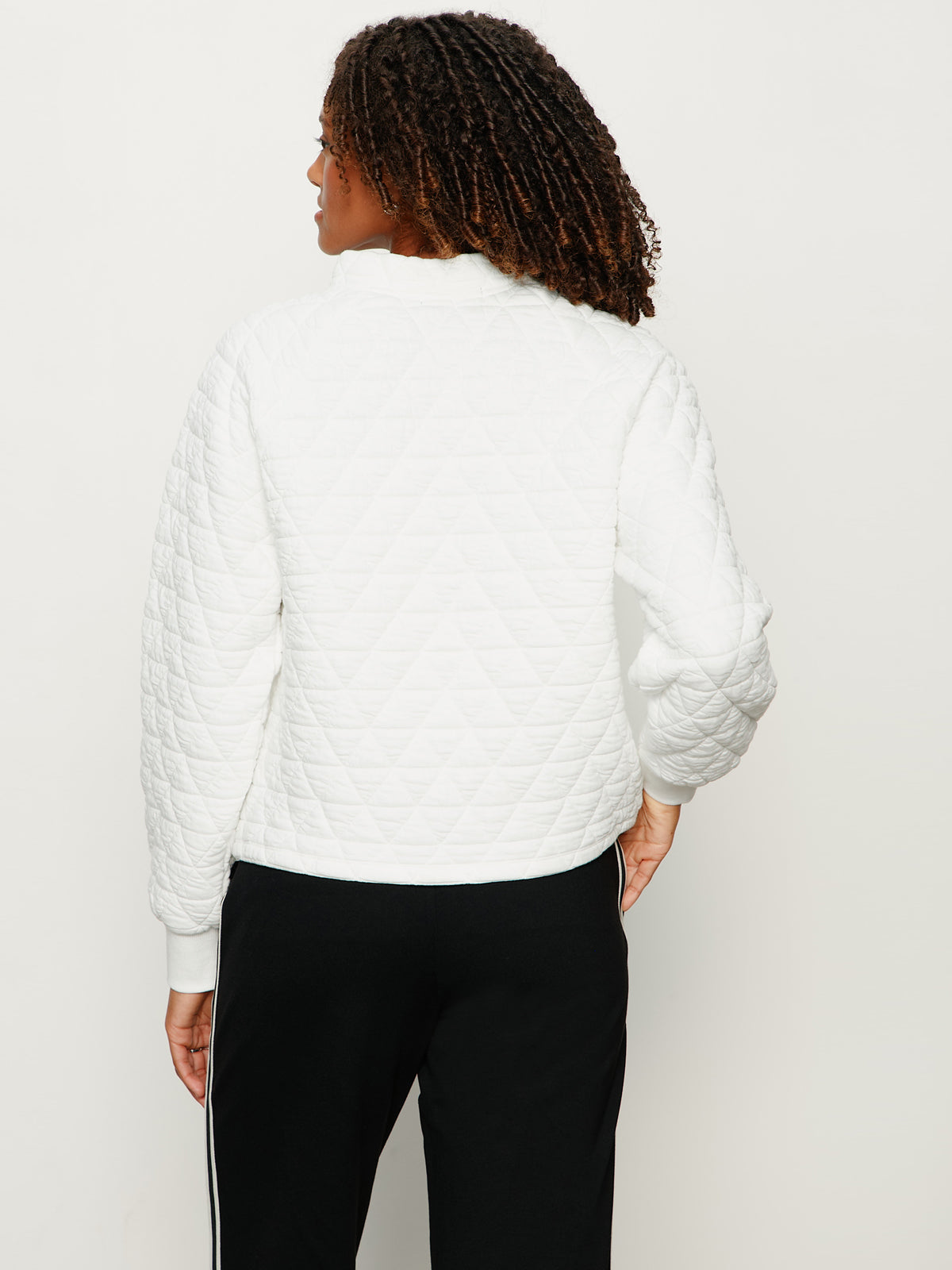 Quilted Button Popover Chalk
