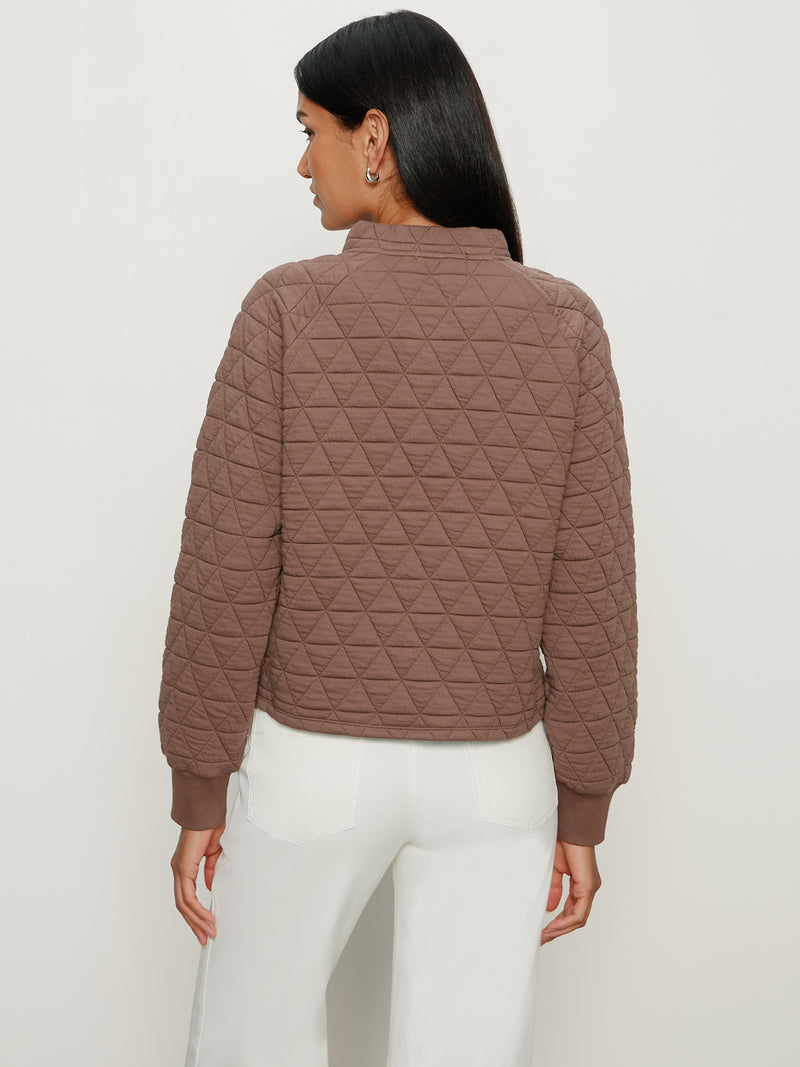 Quilted Button Popover Morel alt 5