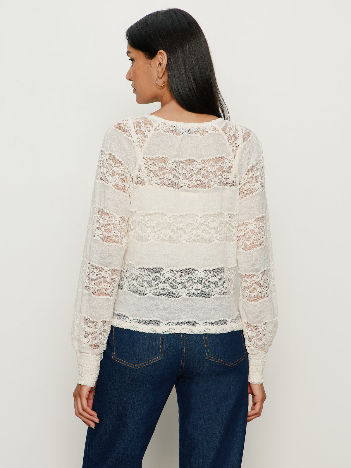 Ultra Femme Raglan Top Vintage Ivory