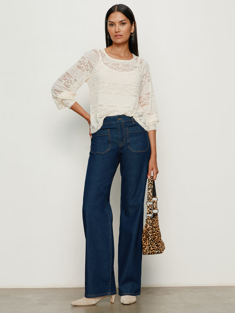 Ultra Femme Raglan Top Vintage Ivory alt 5