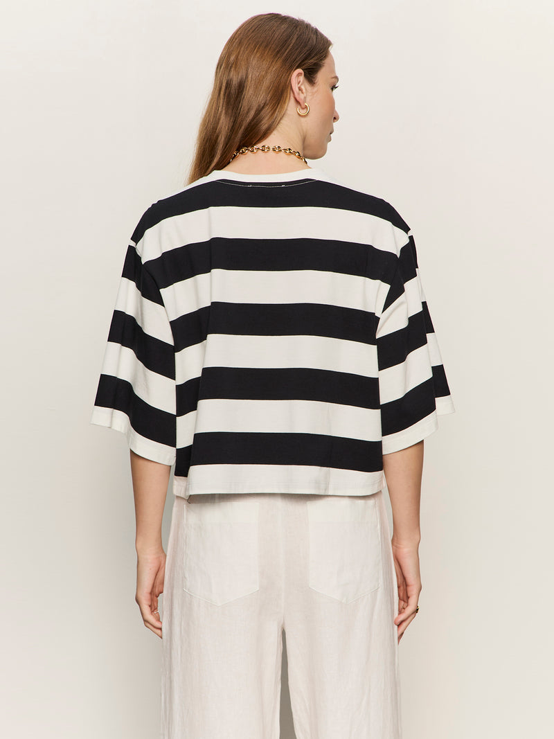 Belle Tee Chalk And Black alt 1