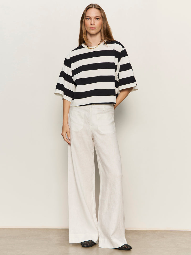 Belle Tee Chalk And Black alt 4